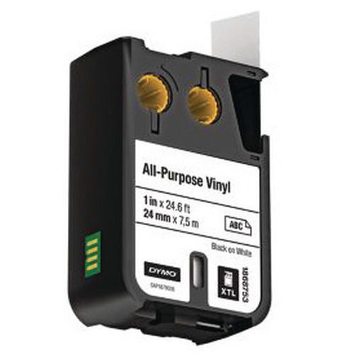 Nastro multifunzione in vinile 24 mm Nero/bianco,