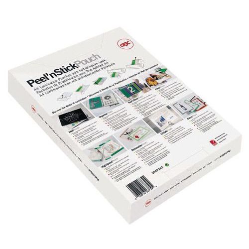 cartellina di plastificazione A4 adesiva 150µ opaca,