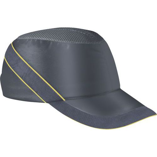 Caschetto antiurto  baseball grigiogiallo  reg. Micro peak,