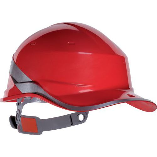 Elmetto  forma cappellino  rosso tg regolabile,