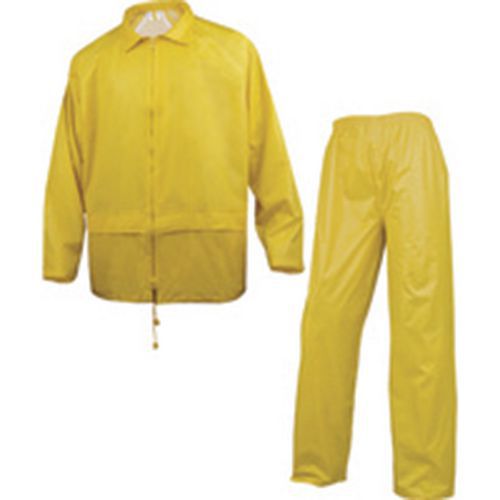Completo da pioggia poliestere/PVC 400 giallo taglia L,