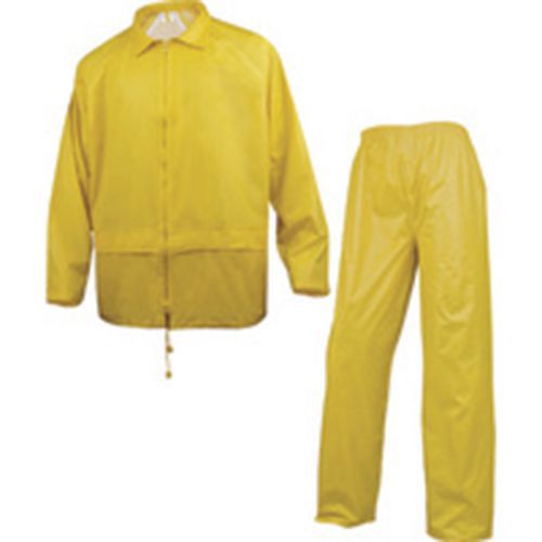 Completo da pioggia poliestere/PVC 400 giallo taglia XL,