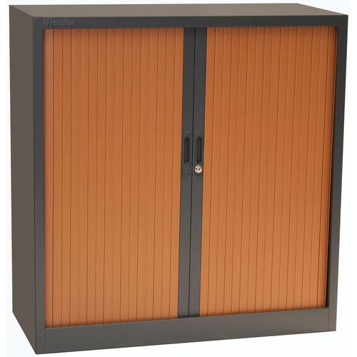 Armadio con ante a serranda Manutan 105X100X45,7 cm Antr./Ciliegio,