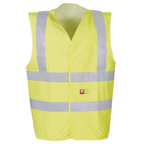 Gilet HV ignifugo/antistatico M giallo,