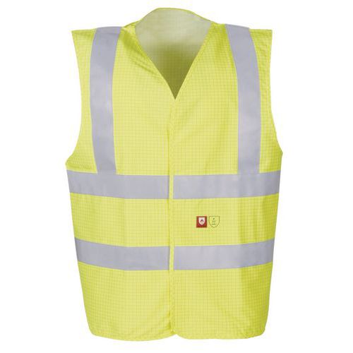 Gilet HV ignifugo/antistatico L giallo,