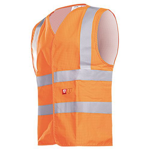 Gilet HV ignifugo/antistatico M Arancione,