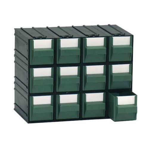 12 Cassetti Tipo A1 - Colore Verde VERT,