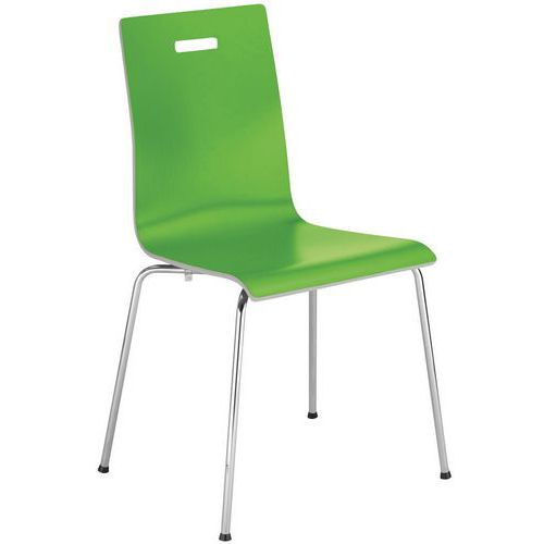 Sedia bar VII con 4 gambe verde,