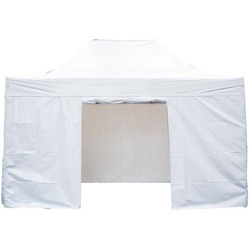 Gazebo in alluminio con tetto e muri 3x4,5 metri,