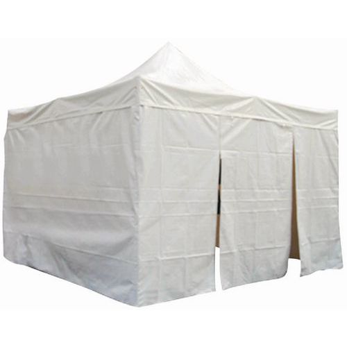 Gazebo in alluminio con tetto e muri 4x4 metri,