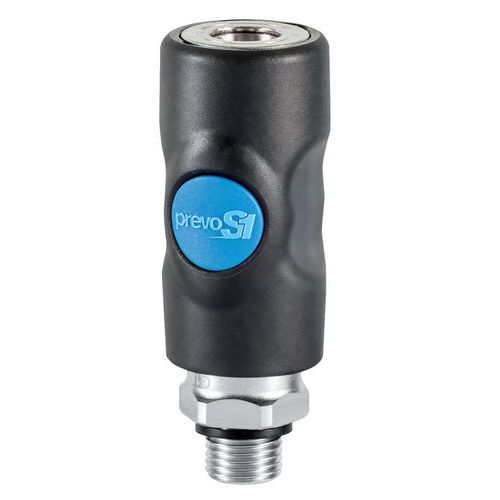 Raccordo di sicurezza ISO B maschio 1/4'',