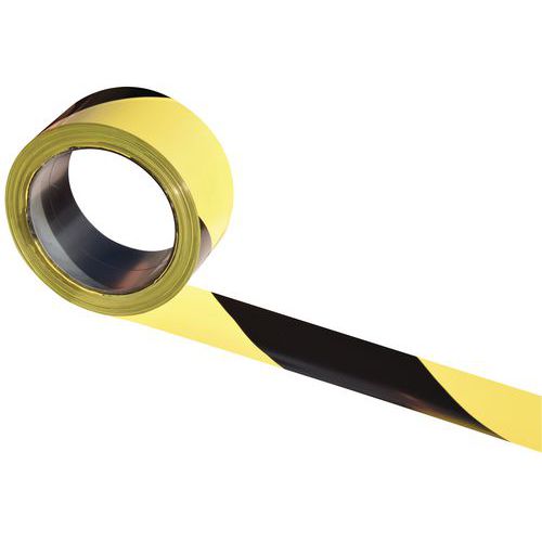 Nastro per segnaletica 100mx50mm Nero/giallo,
