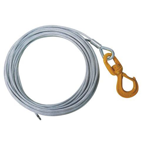 Metro di cavo con gancio, diametro 13 mm,