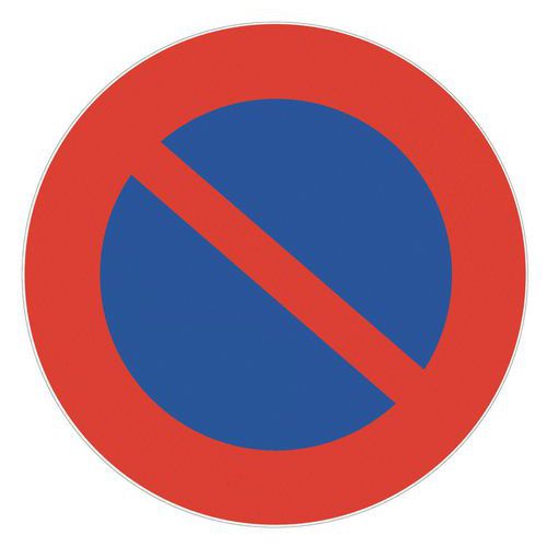 Cartello catarifrangente classe 1 Divieto di sosta - Rigido,