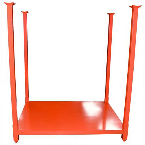 Scaffalatura mobile tubo forato+lamiera 4 montanti 914mm,