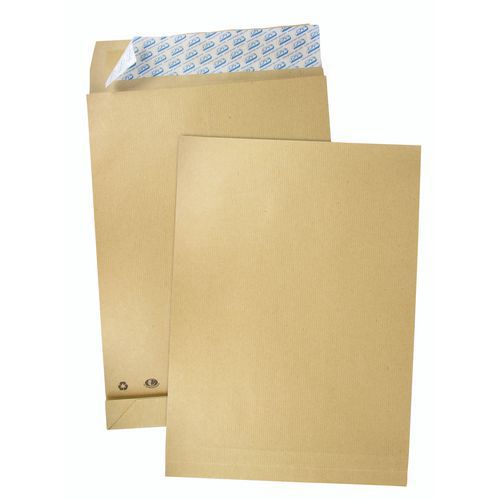 50 buste a soffietto da 3 cm in carta kraft 120 g 275x365 mm,