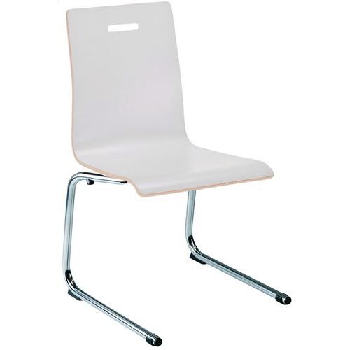 Sedia bar VII slitta inversa Bianco,