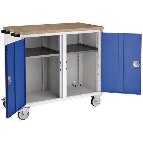 Banco MOBILE 2 ante L1050xP550xA980 mm grigio/blu,