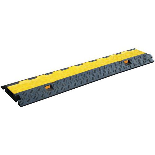 Pedana Passacavo Safemax In PVC - 1000x400x70 Mm, Superficie Rigata, Ideale Per Proteggere Cavi E Tubi