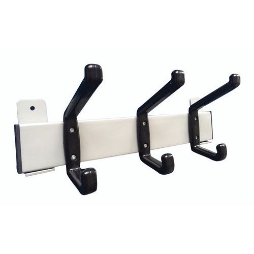 Attaccapanni da parete a 4 ganci L 41 cm Grigio,