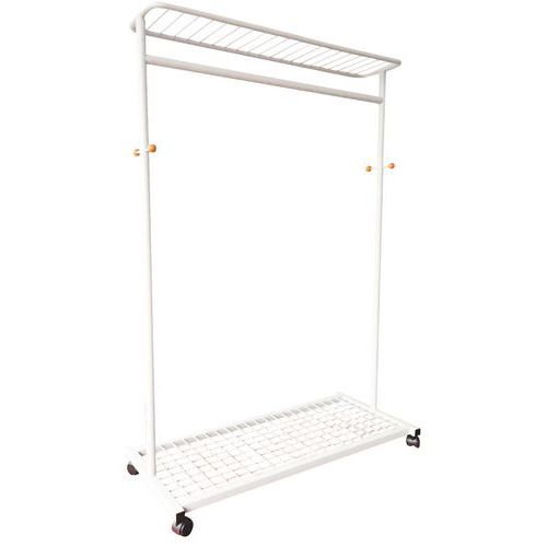 Stand porta-abiti mobile Smart L110 H162 P51 cm Grigio,