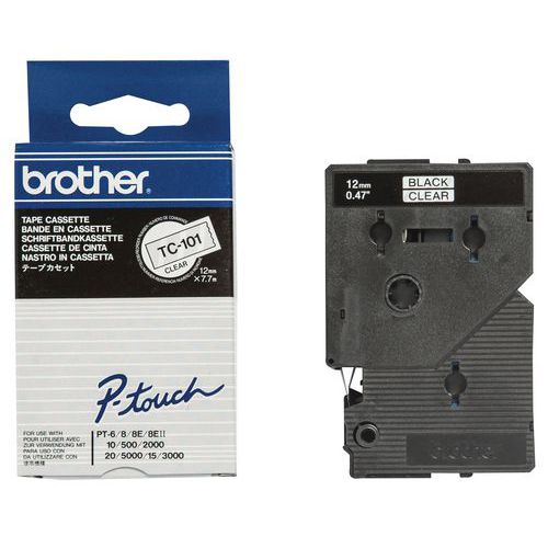 Confezione Di Nastro Per Etich Mod:Brother PT Colore:Nero,