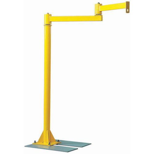 Gru a colonna articolata Portata= 80 Kg Alt.= 3 m P= 4 m,