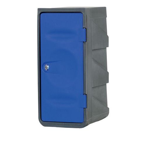 Armadietto in plastica vuoto Grigio/blu,