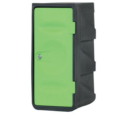 Armadietto in plastica vuoto Grigio/verde,