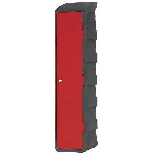 Armadio in plastica IP Copertura Grigio/rosso,