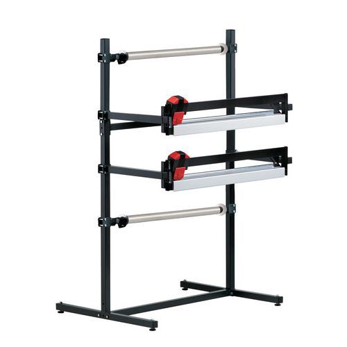 Svolgitore doppio con larghezza di taglio 100 mm rullo di diametro 800 mm,