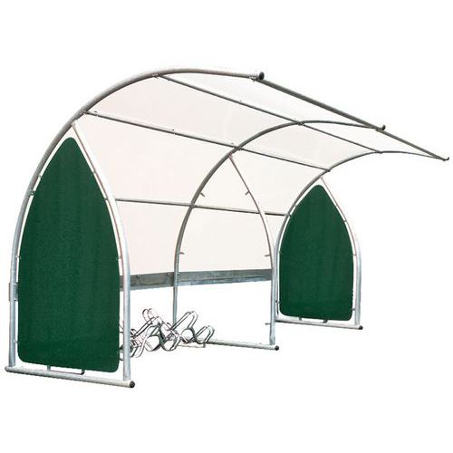 Porta Biciclette Con Tettoia 6 Supporti 6 PLACES,