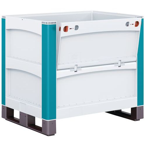 Cassa-pallet 800x600x720 mm apertura longitudinale,