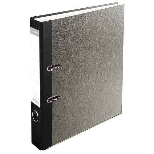 Raccoglitore Prem'Touch marmorizzato dorso 50 mm nero,