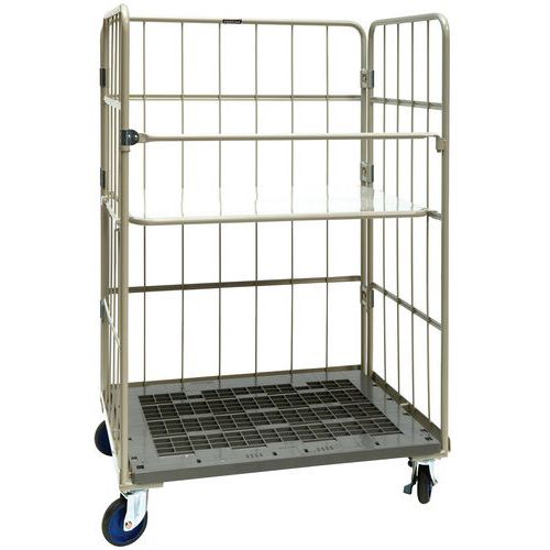 Roll-container incastrabile in polipropilene 1100x800 mm - Portata 500 kg,