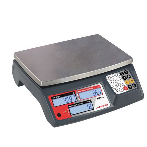 Bilancia contapezzi compatta 6 kg+certificato Cofrac,