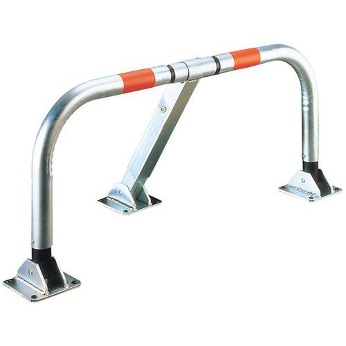 Barriera per parcheggio con ammortizzatori - Serratura triangolare