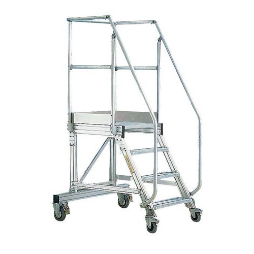 Piattaforma Mobile 5 gradini 600 mm. Inclinazione 45°,