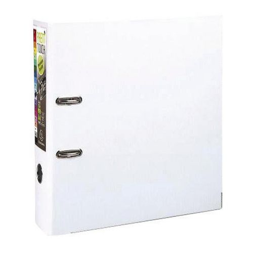 Raccoglitore a leva in PVC dorso 80 mm formato A4 bianco,