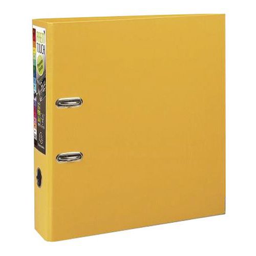 Raccoglitore a leva PP dorso 80 mm A4 maxi Premtouch giallo,