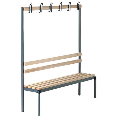 Panca con 6 appendiabiti,