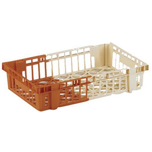 Contenitore da pasticceria marrone/beige,