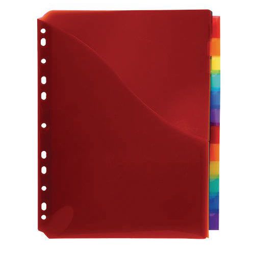 Separatori a busta PP 12P 25X30 CM assortiti,