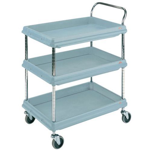 Carrello in plastica con 3 ripiani - Portata 180 kg