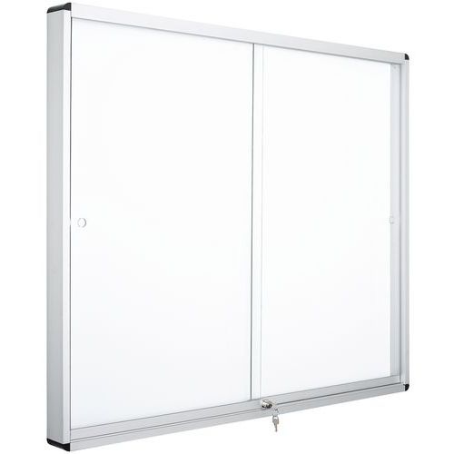 Bacheca per interni 2 ante-Manutan 91,9x94,6x5,9cm bianco,