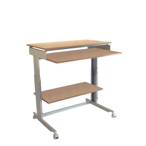 Postazione informatica Twin 6810, faggio,