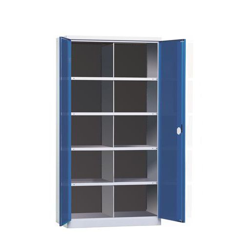 Armadio Per Officina Blu Hxp=1950X540Mm, 10 Scomparti,
