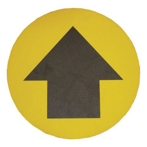 Segnaletica diametro 430 mm. Freccia direzionale,