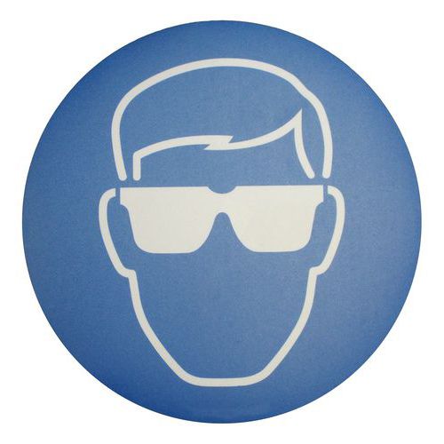 Segnaletica diametro 430 mm. Protezione occhi,