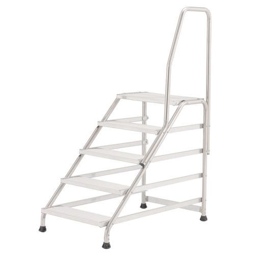 Scaletta fissa con ringhiera - 5 gradini,